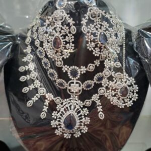 Royal Sapphire Crystal Bridal Set